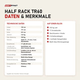 Technische Daten und Merkmale von Titanium Strength Half Rack TR60 als Tabelle