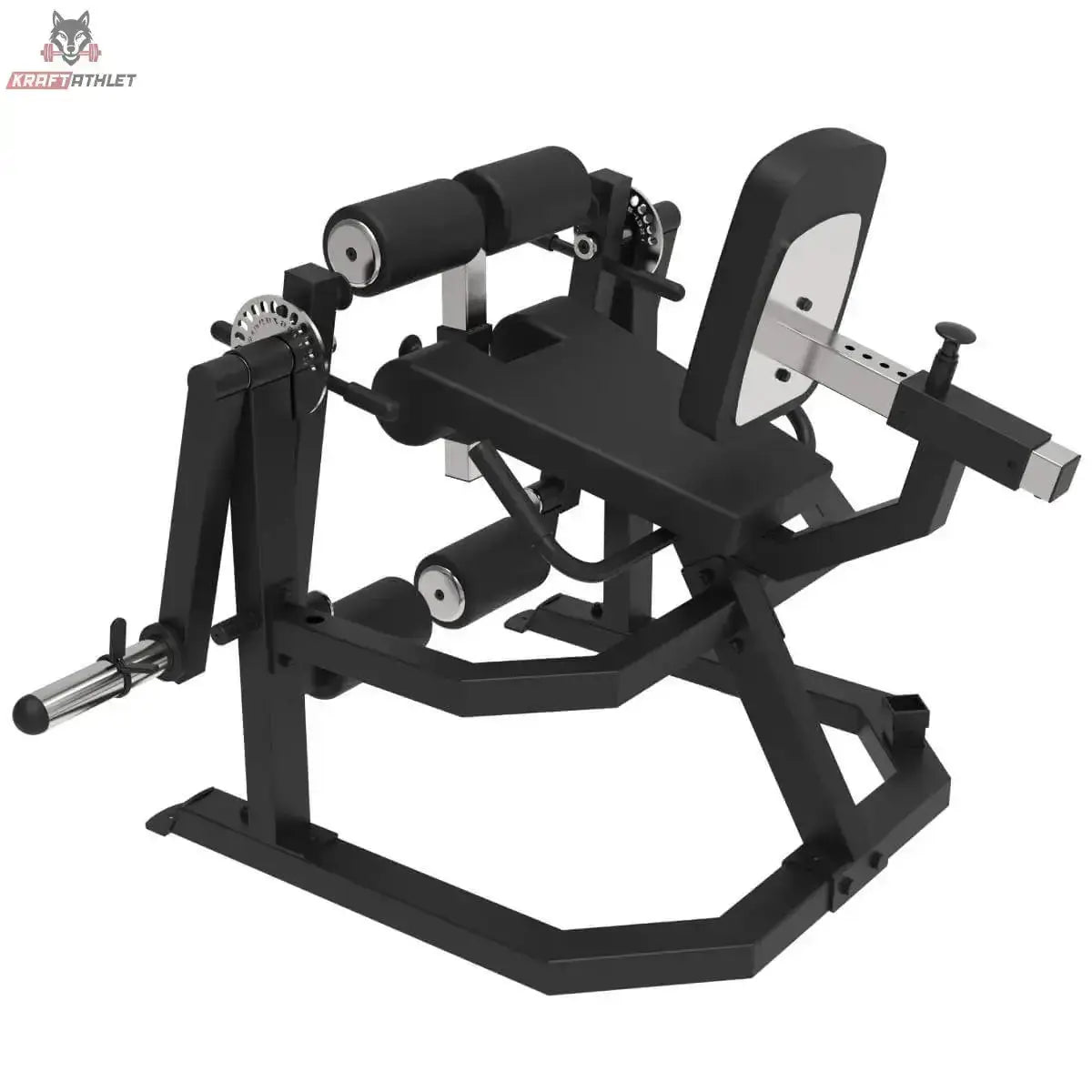 Titanium Strength ULXC Unilaterale Beinstreck- und Beinbeugemaschine, Gewichtsstapel Detail