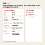 Technische Daten und Lieferumfang von Titanium Strength ULXC Unilaterale Beinstreck- und Beinbeugemaschine als Tabelle
