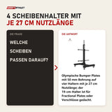 Frage und Antwort zu Titanium Strength Vertikales Bumper Plate Rack VBR10: Welche Scheiben passen darauf?