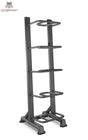 Titanium Strength Vertikales Rack für Sandbags leer in Schrägansicht mit fünf Ablagen, schwarz