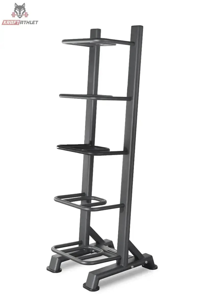 Titanium Strength Vertikales Rack für Sandbags leer in Seitenansicht mit gestuften Ablagen