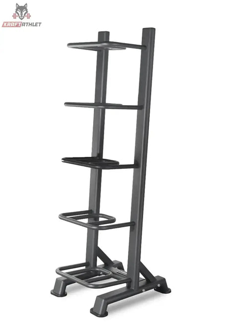 Titanium Strength Vertikales Rack für Sandbags leer in Seitenansicht mit gestuften Ablagen
