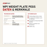 Technische Daten und Merkmale von Titanium Strength WP1 Weight Plate Pegs als Tabelle