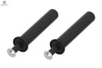 Titanium Strength WP2 Weight Plate Pegs X Line, zwei schwarze Hantelscheibenhalter, Schrägansicht
