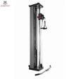 Titanium Strength WT200 Wandmontierte Seilzugstation in der Frontansicht mit Gewichtsblock, Griff und Stange