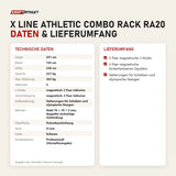 Technische Daten und Lieferumfang von Titanium Strength X Line Athletic Combo Rack RA20 als Tabelle