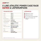 Technische Daten und Lieferumfang von Titanium Strength X Line Athletic Power Cage RA30 als Tabelle