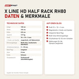Technische Daten und Merkmale von Titanium Strength X Line HD Half Rack RH80 als Tabelle