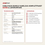 Technische Daten und Lieferumfang von Younix Cable Rack Bundle Kabelzug-Komplettpaket als Tabelle
