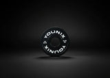 Younix Change Plate Kit Wechselscheiben, einzelne schwarze Wechselscheibe mit weißem Logo vor dunklem Hintergrund