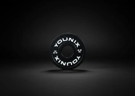Younix Change Plate Kit Wechselscheiben, einzelne schwarze Wechselscheibe mit weißem Logo vor dunklem Hintergrund