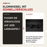 Frage und Antwort zu Younix Magnetic Collars Hantelverschlüsse: Passen die Verschlüsse auf jede Langhantel?