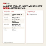 Technische Daten und Lieferumfang von Younix Magnetic Collars Hantelverschlüsse als Tabelle