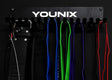 Younix Multiuse Hanger Zubehörhalter, Wandhalter mit Gürteln und Widerstandsbändern, dunkler Grund