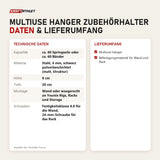 Technische Daten und Lieferumfang von Younix Multiuse Hanger Zubehörhalter als Tabelle