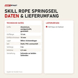 Technische Daten und Lieferumfang von Younix Skill Rope Springseil als Tabelle