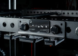 Younix Vertical 2 Bar Hanger Langhantel-Halter am Rack montiert, Detail der Halterungen im Studio